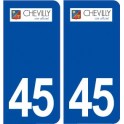 45 Chevilly logo ville autocollant plaque stickers