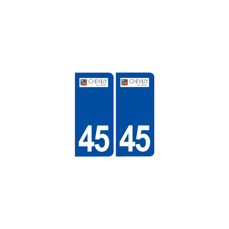 45 Chevilly logo ville autocollant plaque stickers