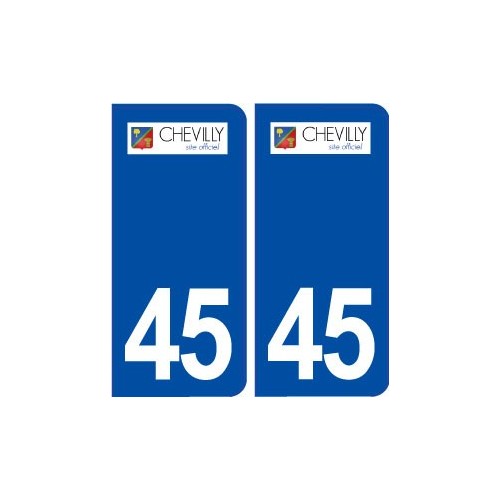 45 Chevilly logo ville autocollant plaque stickers