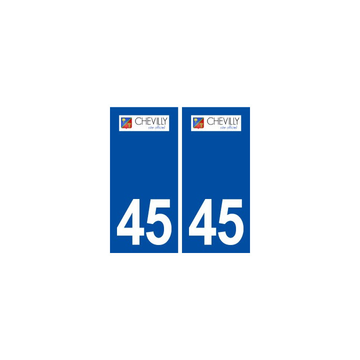 45 Chevilly logo ville autocollant plaque stickers