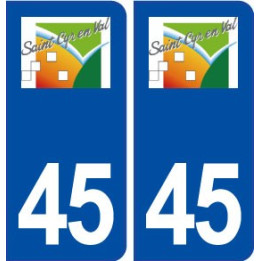45 Saint Cyr en Val ville logo autocollant plaque immatriculation