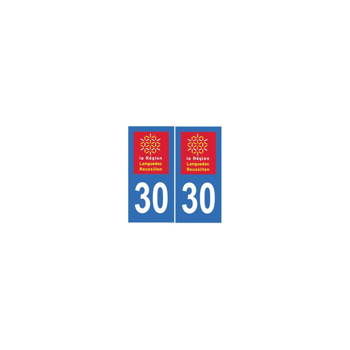 30 Gard autocollant plaque