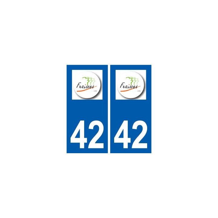 42 Fraisses logo ville autocollant plaque stickers