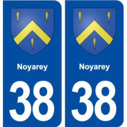 38 Noyarey blason ville autocollant plaque stickers