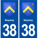 38 Noyarey blason ville autocollant plaque stickers