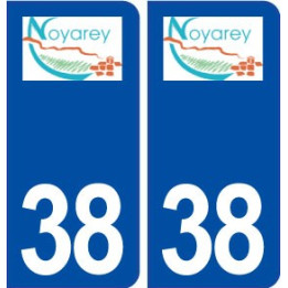38 Noyarey logo ville autocollant plaque stickers