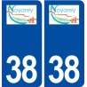 38 Noyarey logo ville autocollant plaque stickers