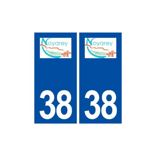 38 Noyarey logo ville autocollant plaque stickers