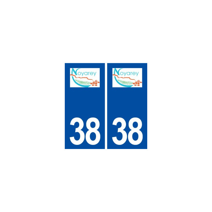 38 Noyarey logo ville autocollant plaque stickers