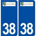 38 Nivolas Vermelle logo gville autocollant plaque stickers