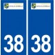 38 Nivolas Vermelle logo gville autocollant plaque stickers