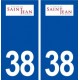 38 Saint Jean de Moirans logo ville autocollant plaque stickers