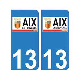 13 Aix-en-Provence ville autocollant plaque