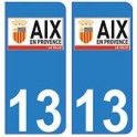 13 Aix-en-Provence logo adesivo piastra adesivi città