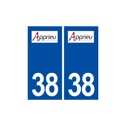 38 Apprieu logo ville autocollant plaque stickers