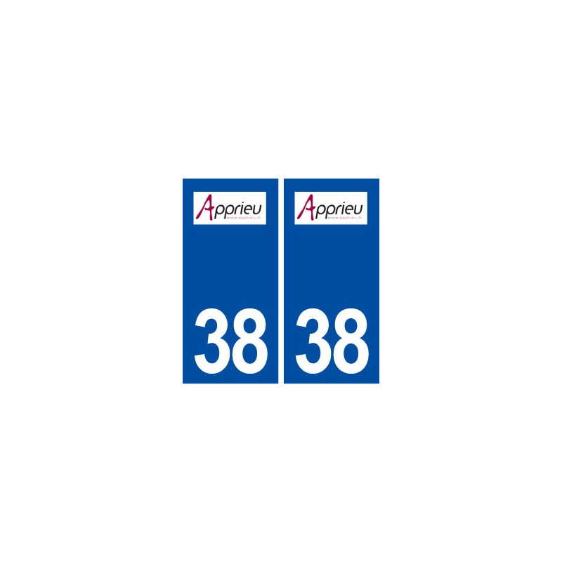 38 Apprieu logo ville autocollant plaque stickers
