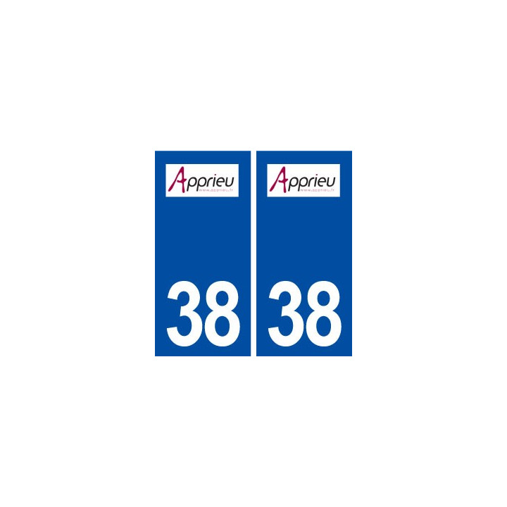38 Apprieu logo ville autocollant plaque stickers