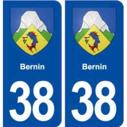 38 Bernin blason ville autocollant plaque stickers