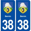 38 Bernin blason ville autocollant plaque stickers