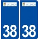 38 Valencin logo ville autocollant plaque stickers