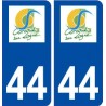44 Corcoué sur Logne logo ville autocollant plaque stickers
