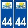 44 Piriac sur Mer logo ville autocollant plaque stickers