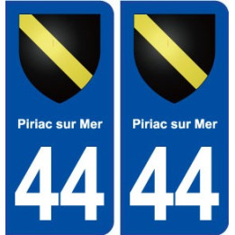44 Piriac sur Mer blason ville autocollant plaque stickers