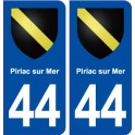 44 Piriac sur Mer blason ville autocollant plaque stickers