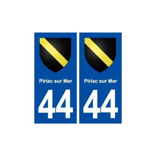 44 Piriac sur Mer blason ville autocollant plaque stickers