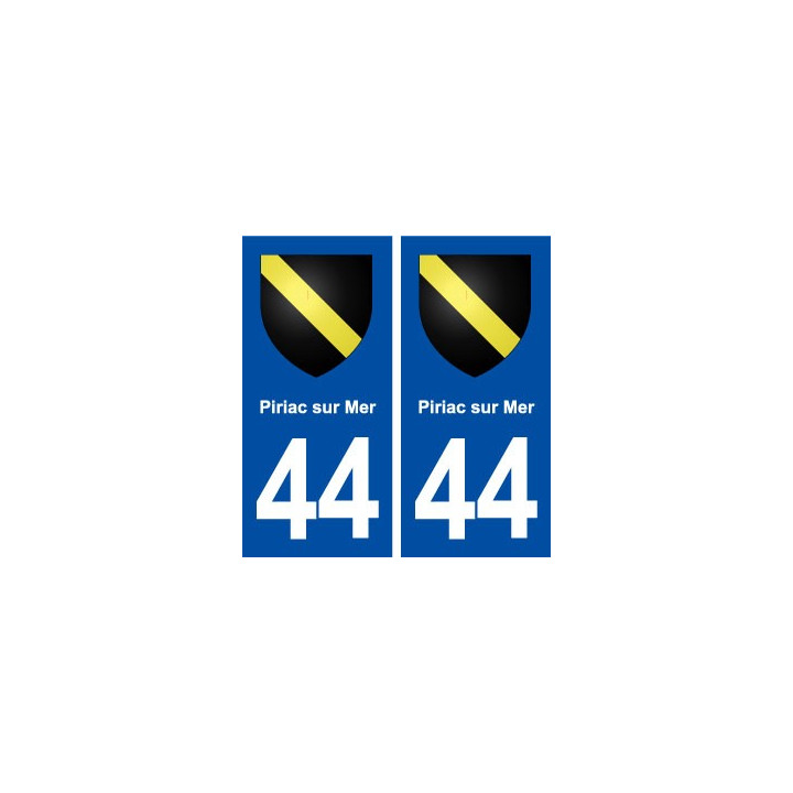 44 Piriac sur Mer blason ville autocollant plaque stickers