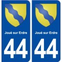 44  Joué sur Erdre blason ville autocollant plaque stickers
