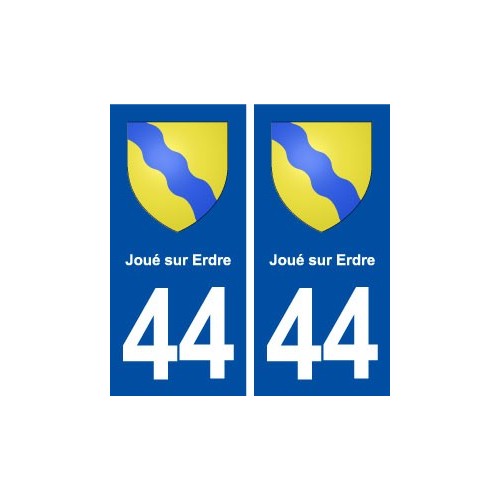 44  Joué sur Erdre blason ville autocollant plaque stickers