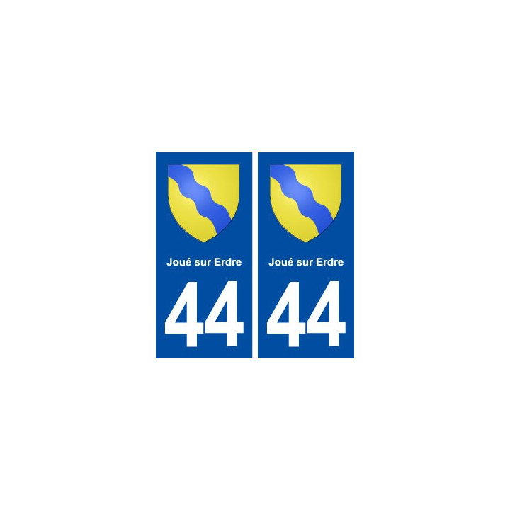 44  Joué sur Erdre blason ville autocollant plaque stickers