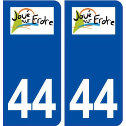 44  Joué sur Erdre logo ville autocollant plaque stickers