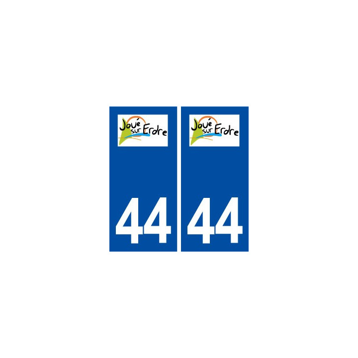 44  Joué sur Erdre logo ville autocollant plaque stickers