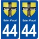 44  Saint Viaud blason ville autocollant plaque stickers