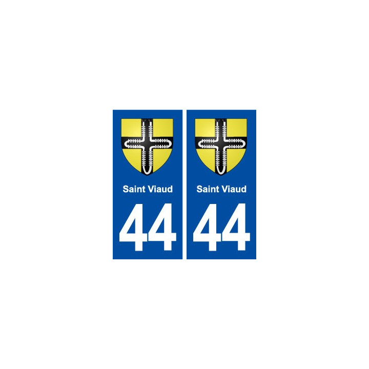 44  Saint Viaud blason ville autocollant plaque stickers