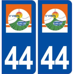 44  Saint Viaud logo ville autocollant plaque stickers
