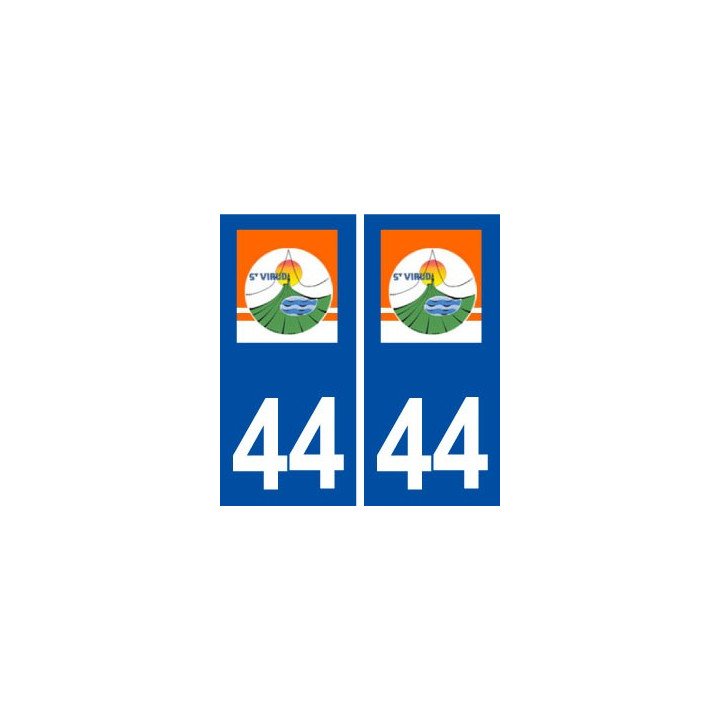 44  Saint Viaud logo ville autocollant plaque stickers