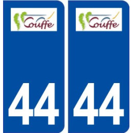 44  Couffé logo ville autocollant plaque stickers