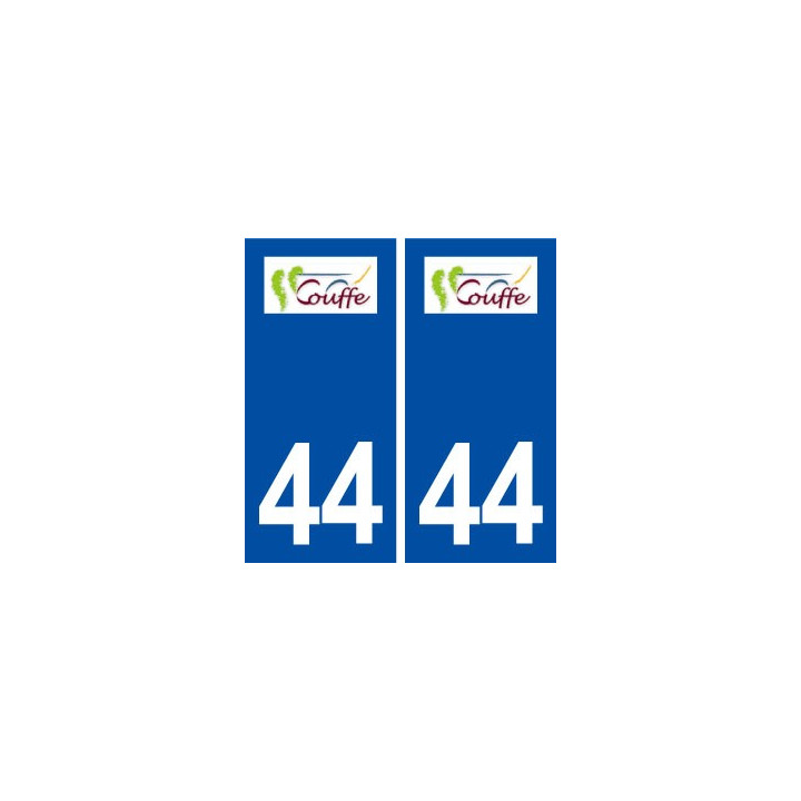 44  Couffé logo ville autocollant plaque stickers