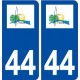 44  Brains logo ville autocollant plaque stickers
