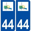 44  Brains logo ville autocollant plaque stickers