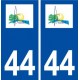 44  Brains logo ville autocollant plaque stickers
