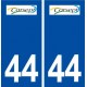 44  Corsept logo ville autocollant plaque stickers