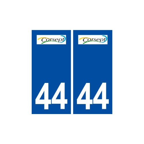 44  Corsept logo ville autocollant plaque stickers