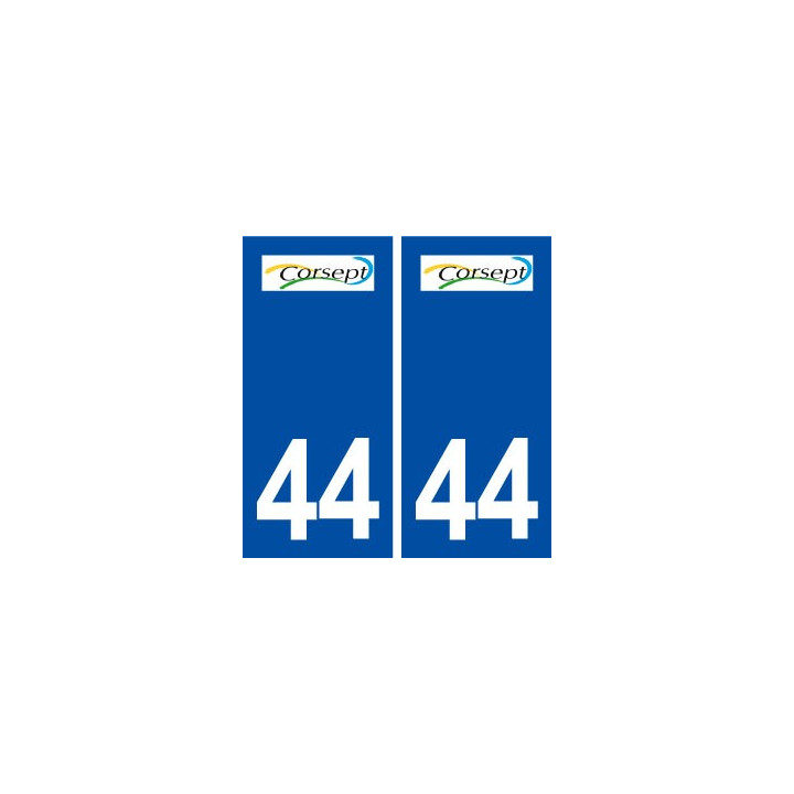 44  Corsept logo ville autocollant plaque stickers