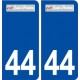 44  Saint Herblon logo ville autocollant plaque stickers