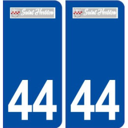 44  Saint Herblon logo ville autocollant plaque stickers
