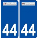 44  Saint Herblon logo ville autocollant plaque stickers